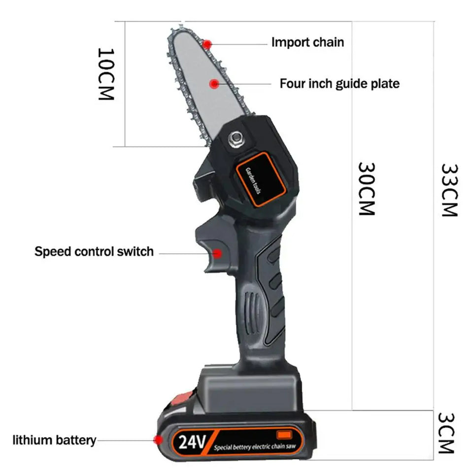 Motosierra Portátil Recargable